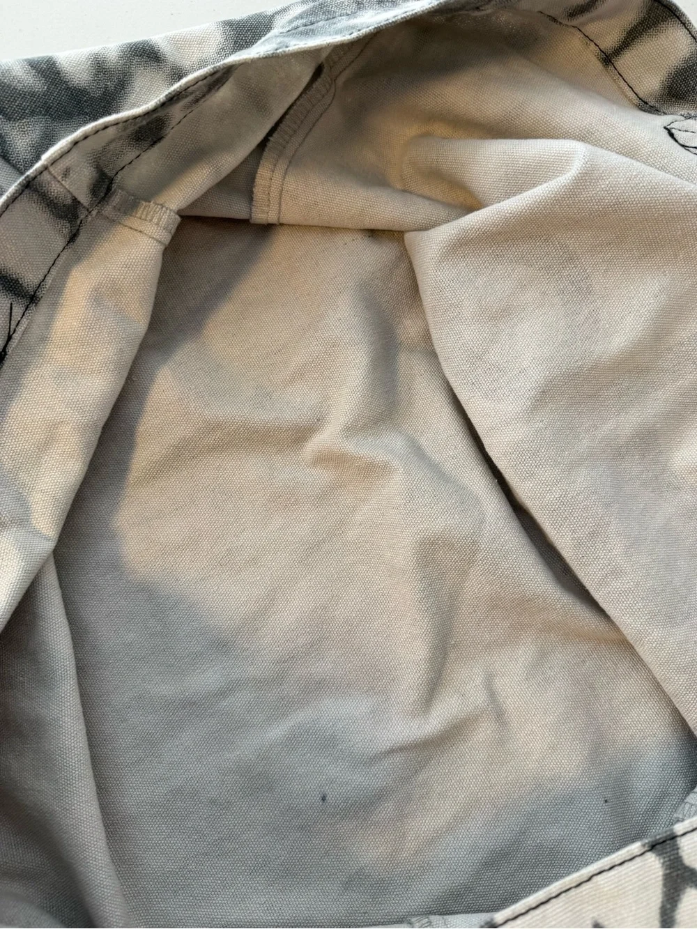 ALO Yoga Gray Tie-Dye Canvas Tote - Picture 10 of 13
